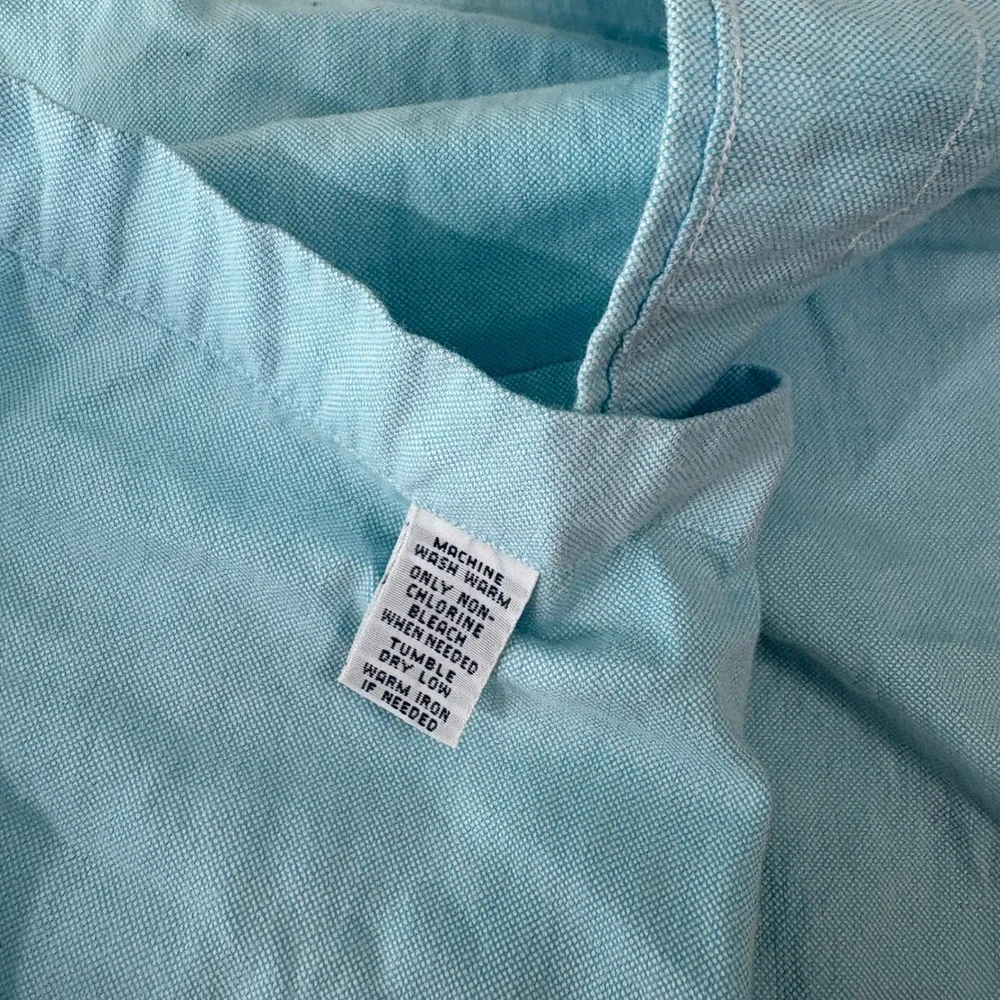 Ralph Lauren Button Down Shirt Mens Large Light Blue Oxford Classic Fit Cotton